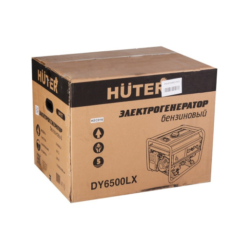 Генератор бензиновый HUTER DY6500LX (с колесами и АКБ) (64/1/15) (*20)