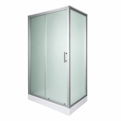 Душевая кабина ДАНА 120х80х215см низ. поддон, белое заднее стекло, 1660 W