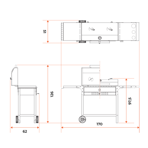 Гриль-мангал GRATAR Inclusive INC79B