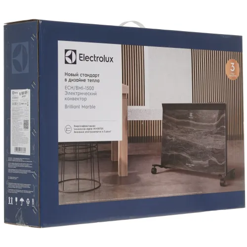 |Обогреватель конвекторный ELECTROLUX Marble ECH/BMI-1500, ножки-колесики