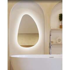 Зеркало EVA GOLD 60х95 см с LED подсветкой "Топаз" криволинейное