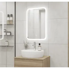 Зеркало EVA GOLD 50х60 см с LED подсветкой "Лайт" прямоугольное
