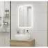 Зеркало EVA GOLD 50х60 см с LED подсветкой "Лайт" прямоугольное