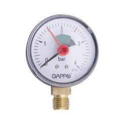 Манометр радиальный GAPPO ф 1/4" 4 bar G1470.4