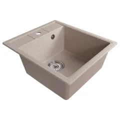 Мойка комп. MIXLINE ML-GM28 450х500x190мм, песочная, сифон