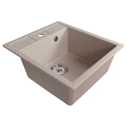 Мойка комп. MIXLINE ML-GM28 450х500x190мм, песочная, сифон