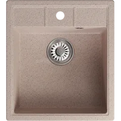 Мойка комп. MIXLINE ML-GM28 450х500x190мм, песочная, сифон