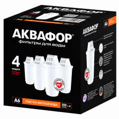 Модуль сменный фильтрующий АКВАФОР А6 (комплект 4 шт.), арт.518590