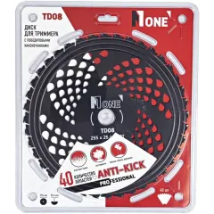 Диск для триммера NUMBER ONE MASTER TD08 255х25,4х40Т