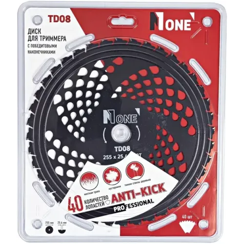 Диск для триммера NUMBER ONE MASTER TD08 255х25,4х40Т
