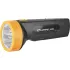 Фонарь ULTRAFLASH LED 3827 (LED* 5) ПЛАСТИК. черн.-желт. со встр. вилкой, аккум.: заряд. от сети (656023)