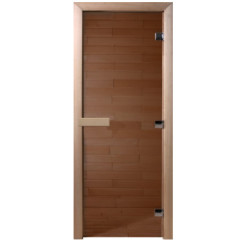 Дверь банная DoorWood 70*200 Бронза(*8)