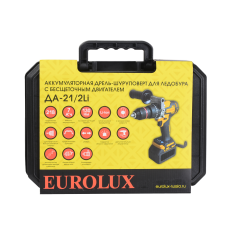 Шуруповерт EUROLUX ДА-21/2Li (72/14/80) (*15)