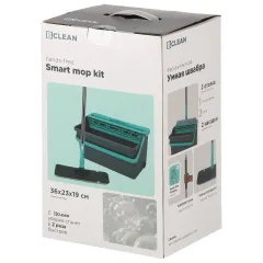 Набор для уборки Bclean ведро+швабра с отжимом DS-346 (516240)