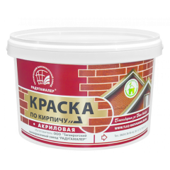 Краска РАДУГАМАЛЕР акрил. по КИРПИЧУ охра золотистая 2,4 кг