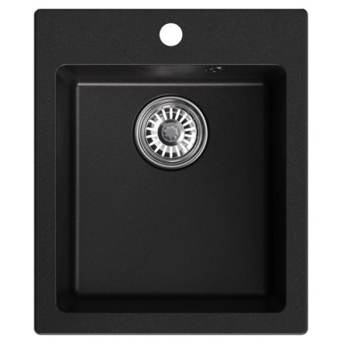 Мойка комп. MIXLINE ML-GM14 420х500x190мм, ультрачерная (344), сифон