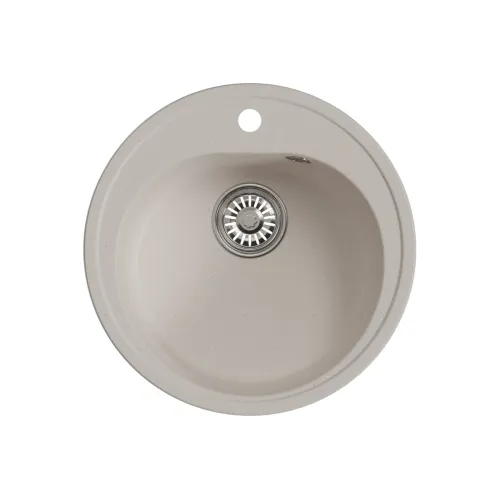 Мойка комп. MIXLINE МЛ-ГМ11 500х180мм, круглая белая, сифон