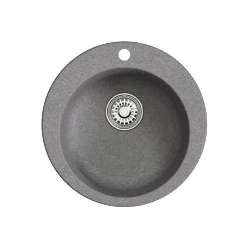 Мойка комп. MIXLINE МЛ-ГМ13 495х200мм, круглая графит, сифон