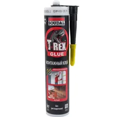 Клей SOUDAL T-REX моментальная схватываемость, белый 380мл (113935)