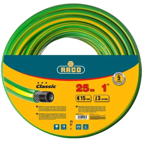 Шланг поливочный RACO CLASSIC 1" 25м усиленный (40306-1-25)