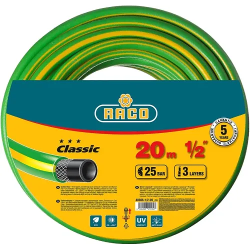 Шланг поливочный RACO CLASSIC 1/2" 20м усиленный (40306-1/2-20)