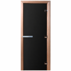 Дверь банная DoorWood 70*190 черная