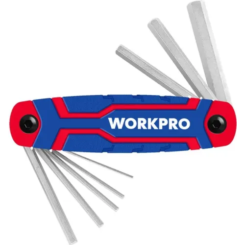 Набор ключей шестигранных WORKPRO HEX 8шт, складных, метрических (WP222019)