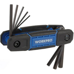 Набор ключей шестигранных WORKPRO HEX 8шт, складных, метрических (WP222028)