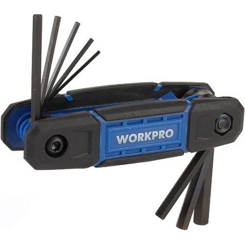 Набор ключей шестигранных WORKPRO HEX 8шт, складных, метрических (WP222028)