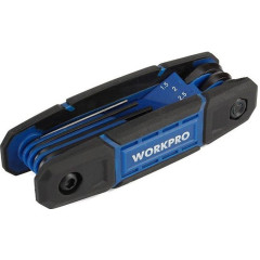 Набор ключей шестигранных WORKPRO HEX 8шт, складных, метрических (WP222028)