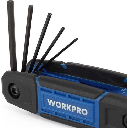 Набор ключей шестигранных WORKPRO HEX 8шт, складных, метрических (WP222028)