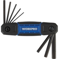 Набор ключей шестигранных WORKPRO HEX 8шт, складных, метрических (WP222028)
