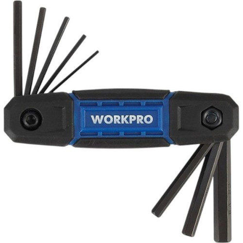 Набор ключей шестигранных WORKPRO HEX 8шт, складных, метрических (WP222028)