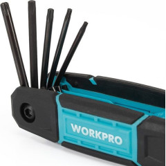 Набор ключей TORX WORKPRO 8шт, складных (WP222030)