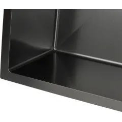 Мойка нерж. врезная Glauf 60х50, графит матовый, тол.3мм, с PVD покрытием, без сифона