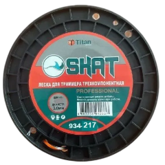 Леска для триммера TITAN (трехкомпонентная SKAT PROFESSIONAL) 3,00ммх217м (934-217)