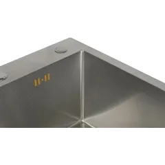 Мойка нерж. врезная Glauf 50х50, сталь матовая, тол.3мм, без сифона