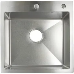 Мойка нерж. врезная Glauf 50х50, сталь матовая, тол.3мм, без сифона