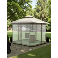Шатер Green Days 3*3*2.65м синий, с москит сеткой, серый DU328-orig (397456)