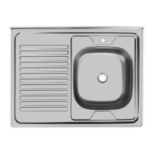 Мойка нерж. накладная UKINOX 60х80 тол. 0,5мм, левая ECO800.600L (479610)