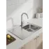 Мойка нерж. накладная UKINOX 60х80 тол. 0,5мм, левая ECO800.600L (479610)