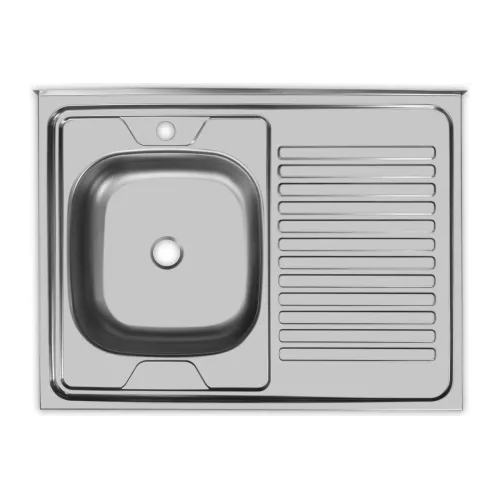 Мойка нерж. накладная UKINOX 60х80 тол. 0,5мм, правая ECO800.600R (479609)