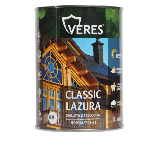 Декоративная пропитка для дерева Veres Классик №17 Золотой бор  0,8 л
