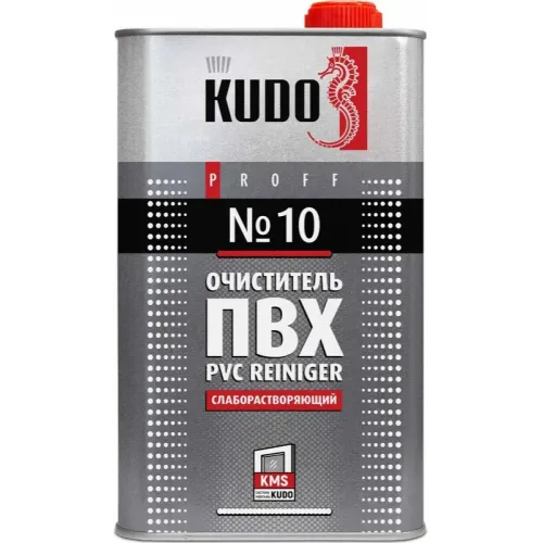 Очиститель для ПВХ KUDO Proff №10 слабо растворяющий 1л (414897)