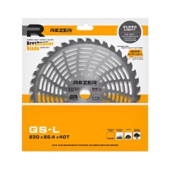 Диск для триммера REZER GS-L SUPER LIGHT 230x25.4x1.3 40Т, облегченный