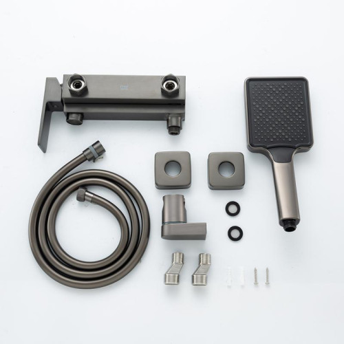 Смеситель для ванны FRAP F3291-9 оружейная сталь