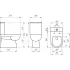 Унитаз-компакт EVA GOLD A8060 тонкое сиденье ДП, безободковый, !2 СОРТ