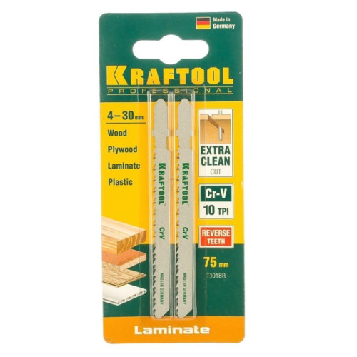 Пилки для лобзика KRAFTOOL T101BR 2шт (159516-2,5)