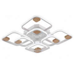 Светильник Люмис DK06344D/4+4B PR WT+WOOD 200W LED 3000-6000К d575 белый/дерево