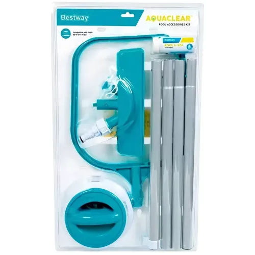 Набор Bestway для чистки бассейна (сачок, щетка, дозатор, тест-полоски, ремонтный набор, ручка) 58794 (486535)